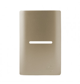 Placa p/ 1 Interruptor Horizontal 4x2 - Novara Champanhe